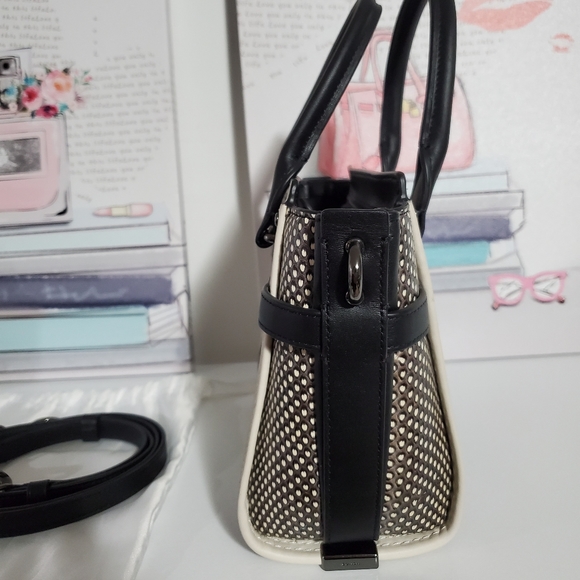 Coach Mini Swagger Snakeskin Leather Satchel with Crossbody Strap and Charms - Picture 5 of 10